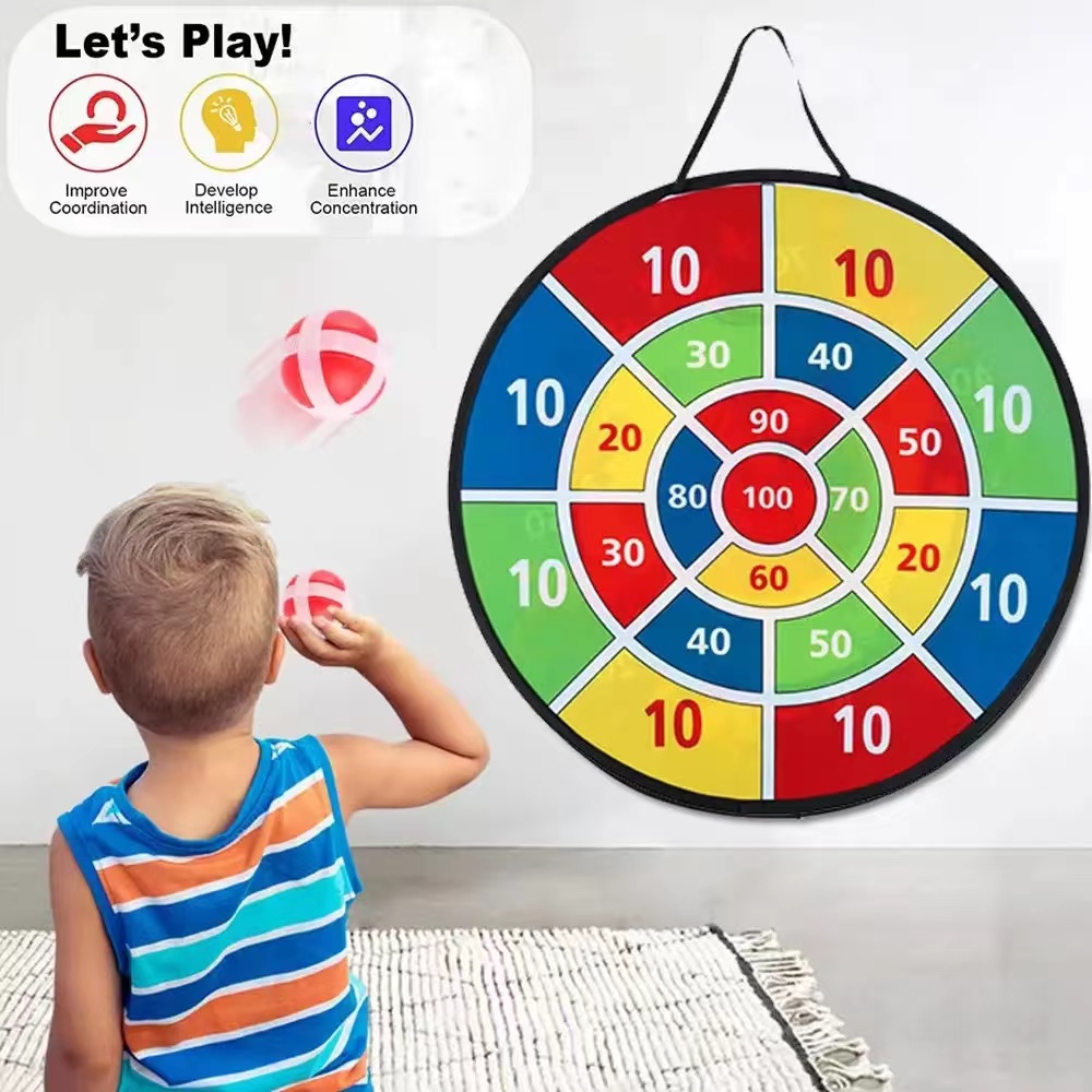 Kids Outdoor Garden Toys - Permainan Interaktif Keluarga Papan Dart Bola