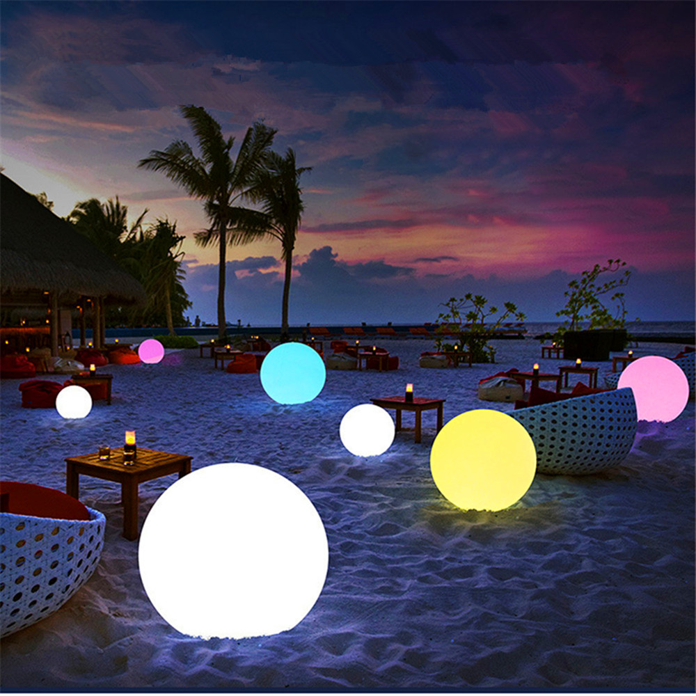 Kids Outdoor Garden - Lampu Bola Bercahaya LED Isi Ulang
