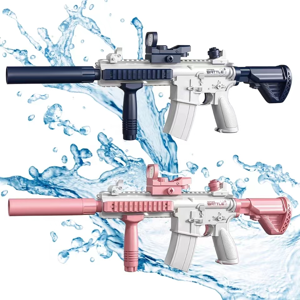 Kids Outdoor Water Play - Pistol air elektrik M416 dewasa, semprotan