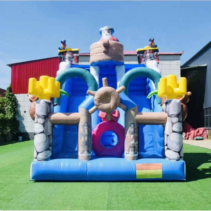 Kids Outdoor Slide - Perosotan Tiup Kapal Bajak Laut Kelas