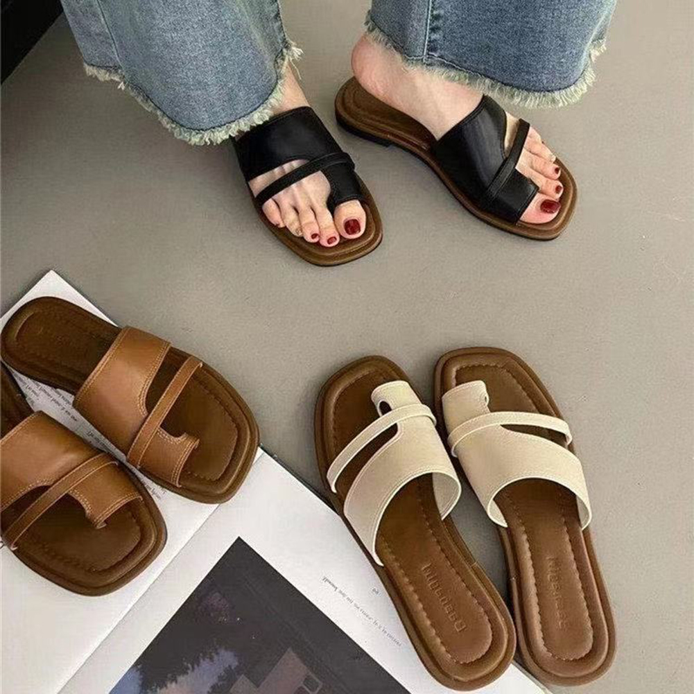 Kids Outdoor Jumping - Sandal Datar Musim Panas Warna Solid