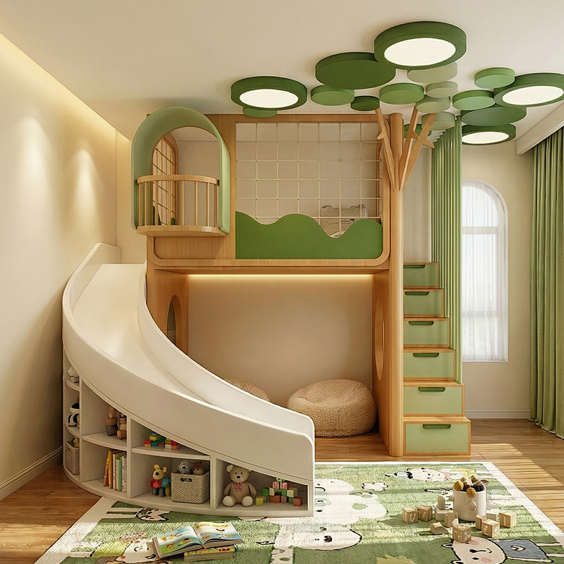 Kids Outdoor Treehouse - Ruang anak dari kayu solid Rumah