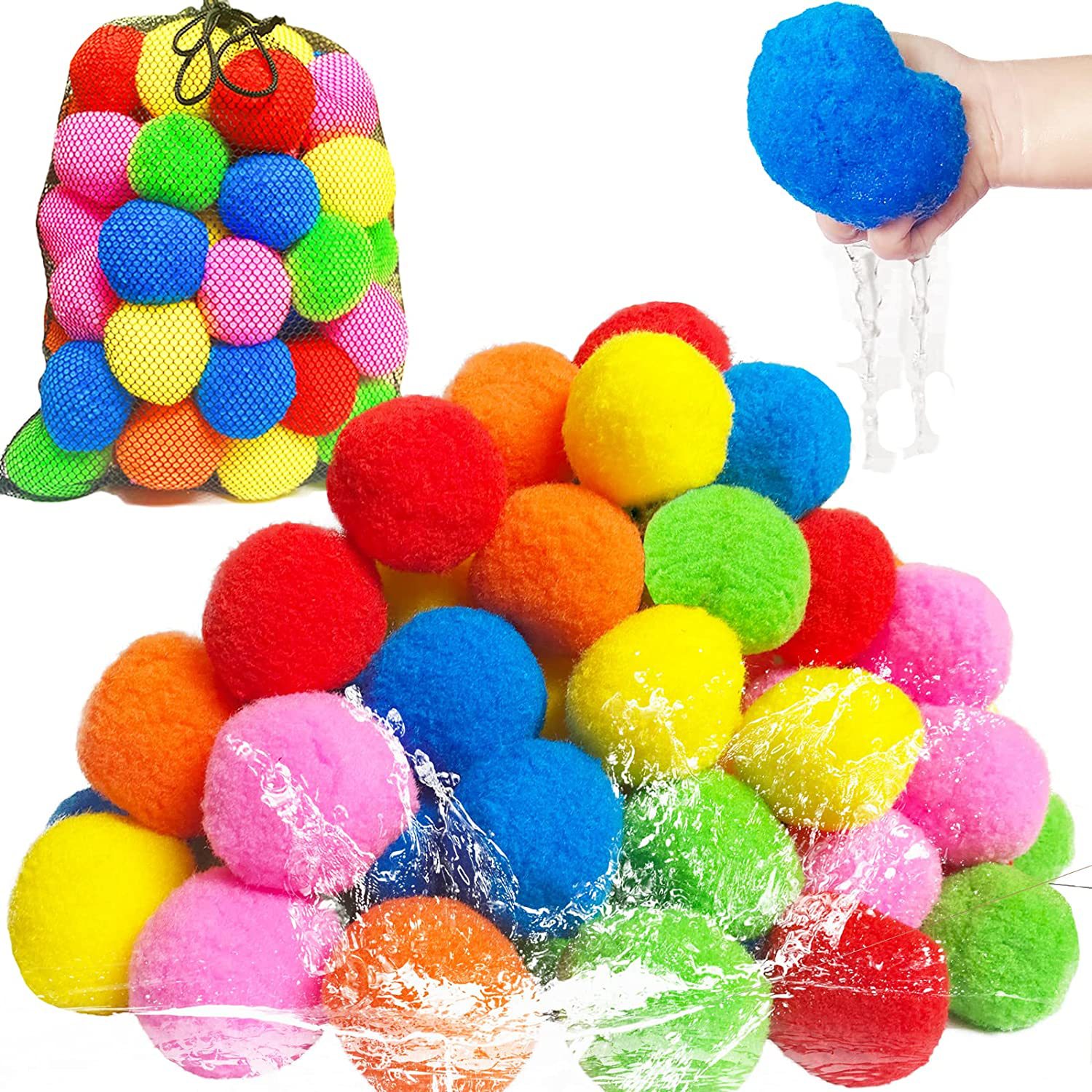Kids Outdoor Water Play - 12/30/60 Buah Balon Air Katun Dapat