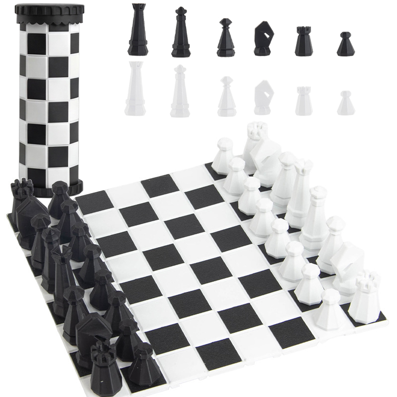 Kids Outdoor Play Equipment - Set Permainan Catur Portabel 2 In