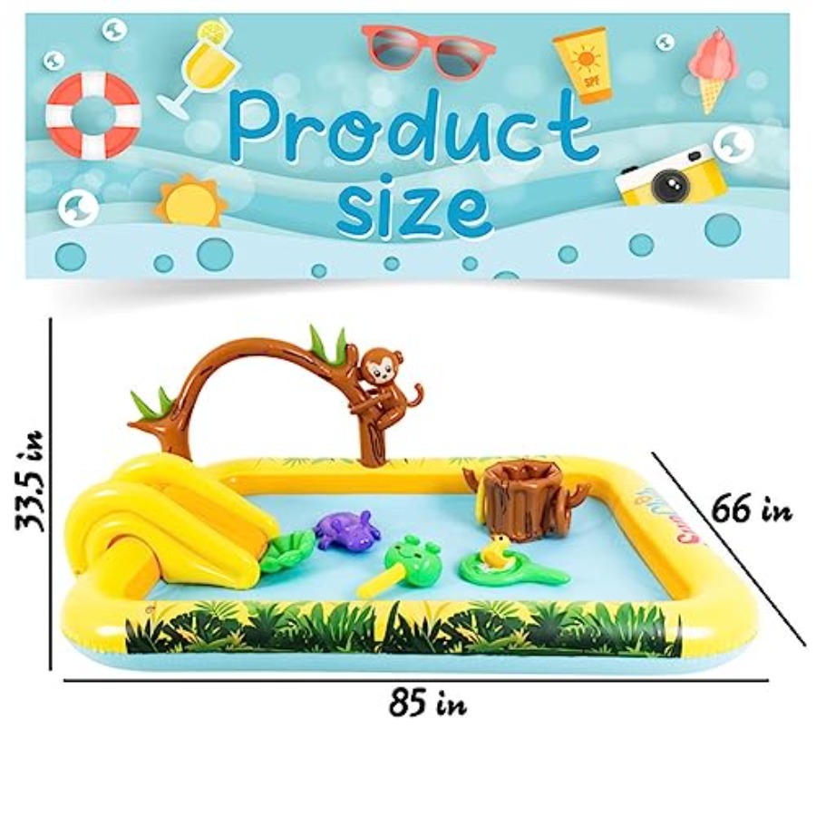 Pusat bermain hewan hutan tiup - Kids Outdoor Garden Toys ulasan dan harga