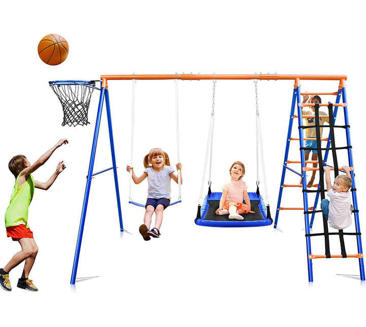 Set Ayunan, Perosotan, dan Pan - Kids Outdoor Treehouse ulasan dan harga