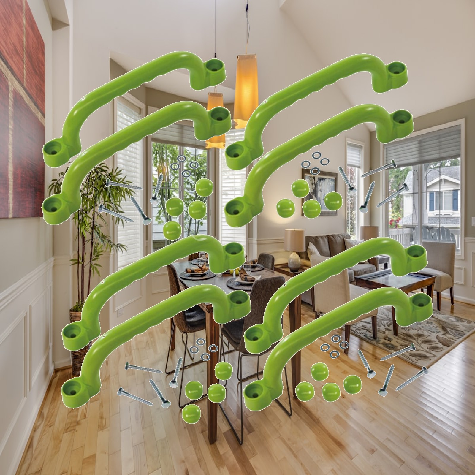 8x Pegangan Panjat untuk Anak, - Kids Outdoor Treehouse ulasan dan harga