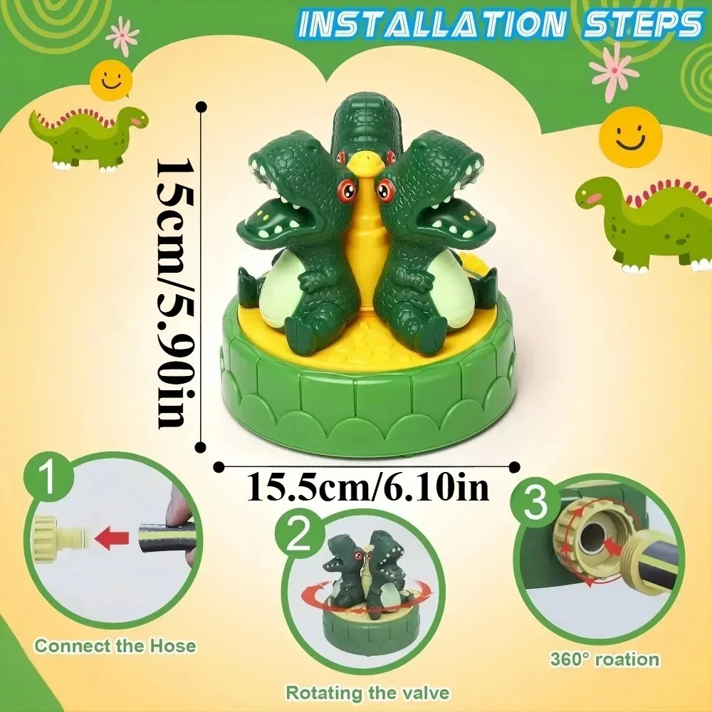 Penyemprot Air Berbentuk Dinos - Kids Outdoor Garden Toys ulasan dan harga