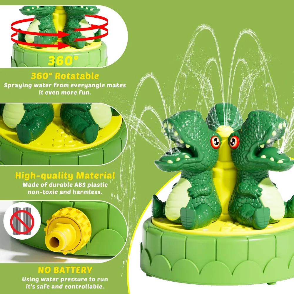 Penyemprot Air Berbentuk Dinos - Kids Outdoor Garden Toys ulasan dan harga