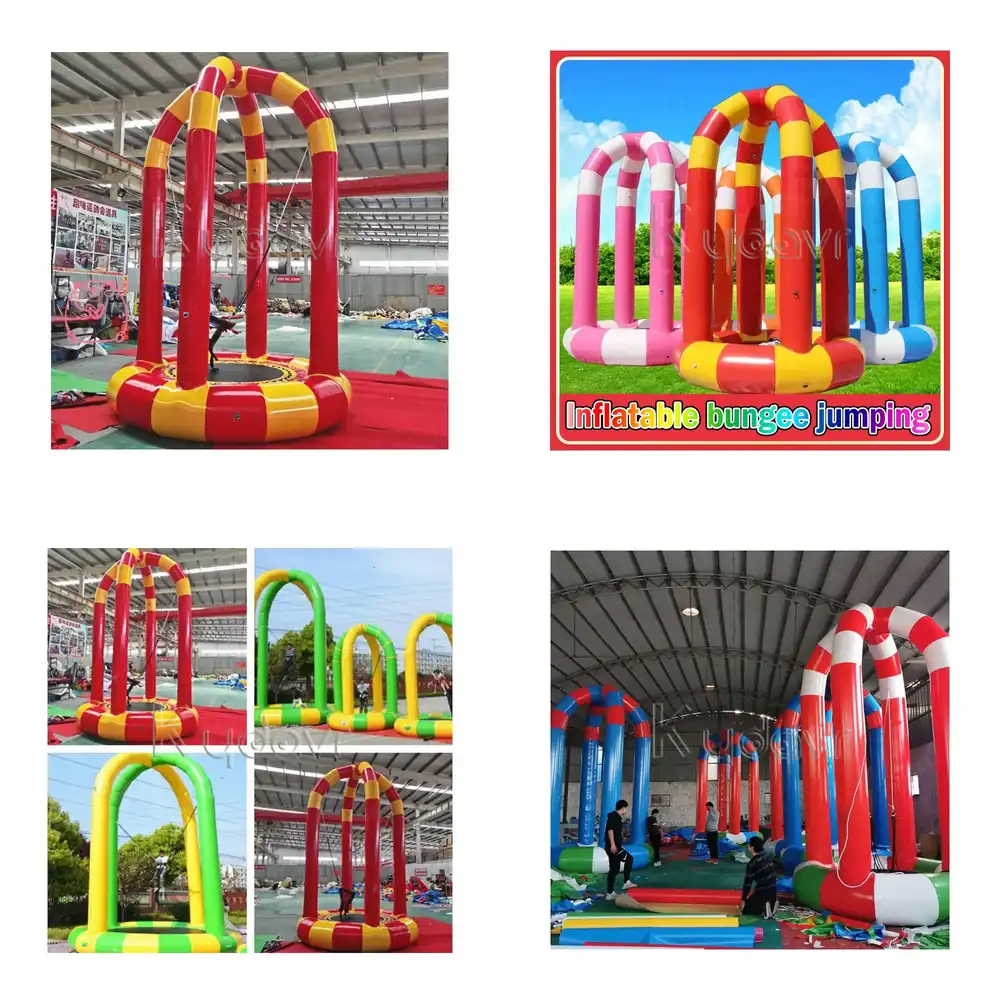 Taman Trampolin Mini Komersial - Kids Outdoor Jumping ulasan dan harga