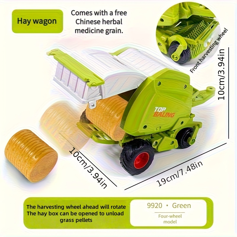 Traktor Pertanian Inersia 1:24 - Kids Outdoor Play Equipment ulasan dan harga