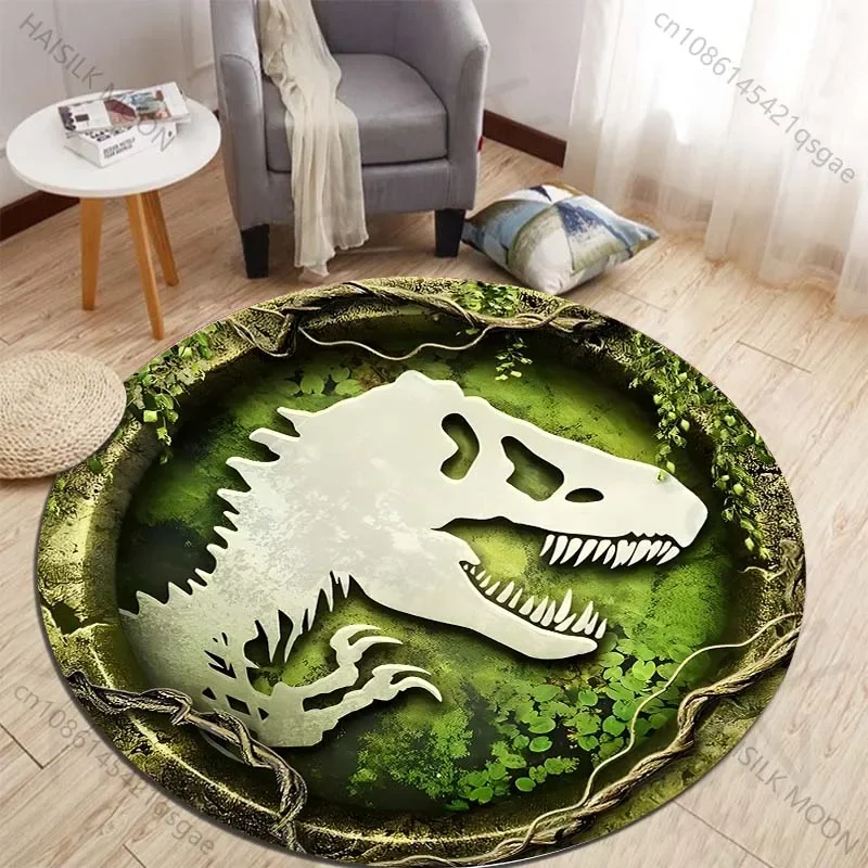 Karpet Bundar Gambar Dinosauru - Kids Outdoor Mat Waterproof ulasan dan harga
