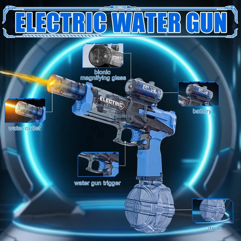 Pistol Air Listrik Tembak Teru - Kids Outdoor Water Play ulasan dan harga