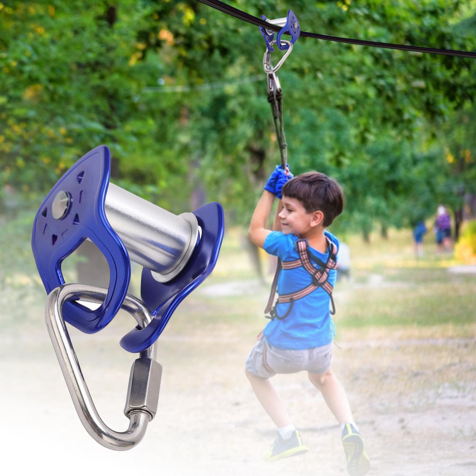 Troli Zip Line Tugas Berat den - Kids Outdoor Treehouse ulasan dan harga