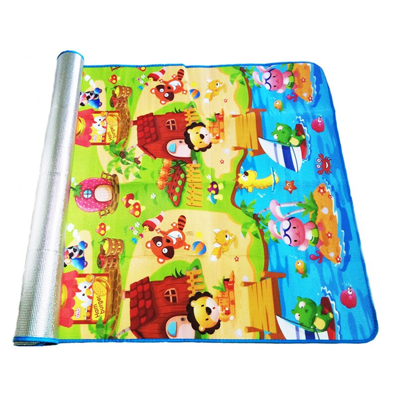 Tikar bermain bayi, mainan kar - Kids Outdoor Mat Waterproof ulasan dan harga