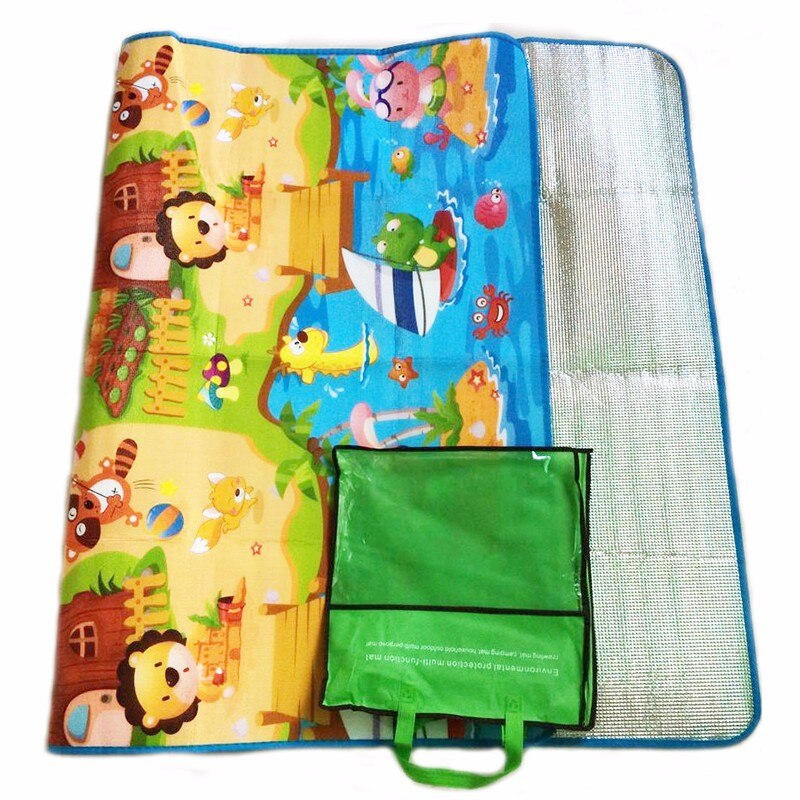Tikar bermain bayi, mainan kar - Kids Outdoor Mat Waterproof ulasan dan harga