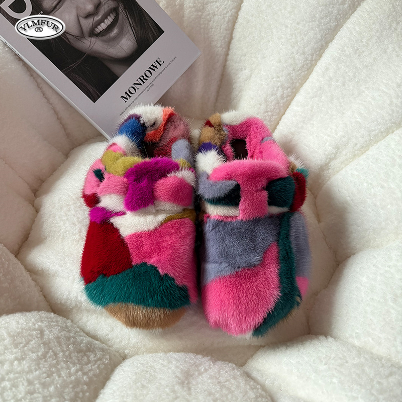Sandal Bulu Mink Mewah Wanita  - Kids Outdoor Shoes ulasan dan harga
