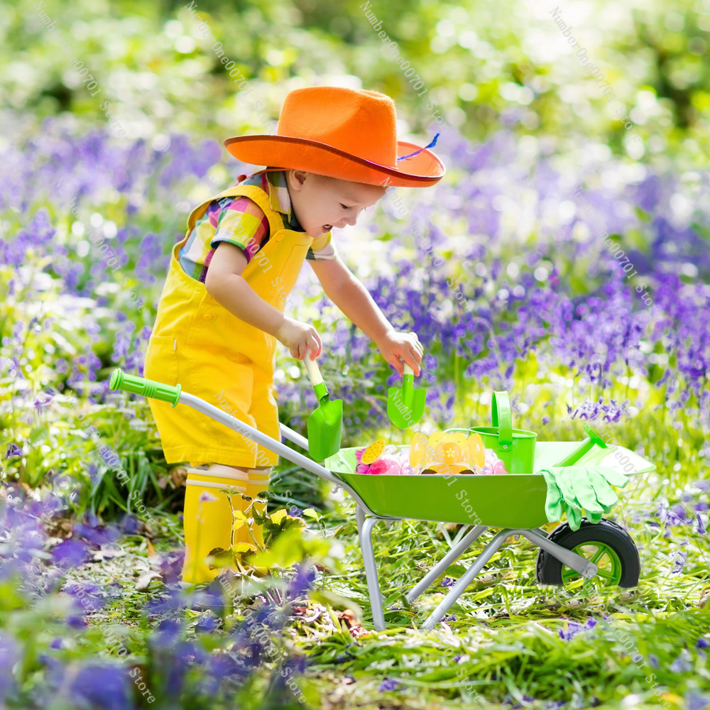 Gerobak Dorong Anak untuk Luar - Kids Outdoor Garden Toys ulasan dan harga