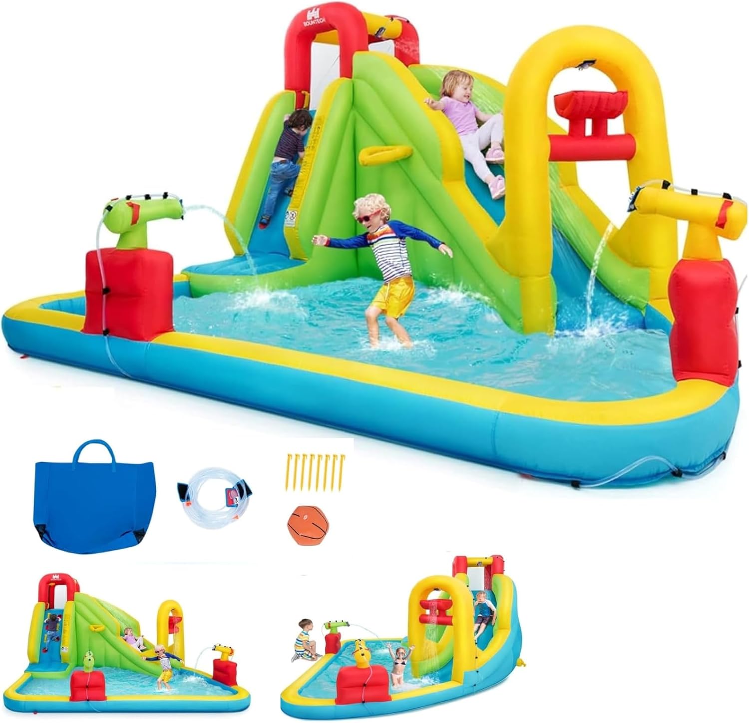 Taman Bermain Air Tiup Mega un - Kids Outdoor Slide ulasan dan harga