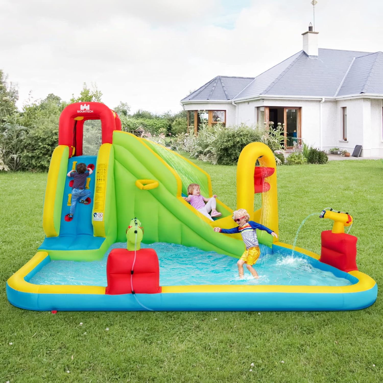 Taman Bermain Air Tiup Mega un - Kids Outdoor Slide ulasan dan harga