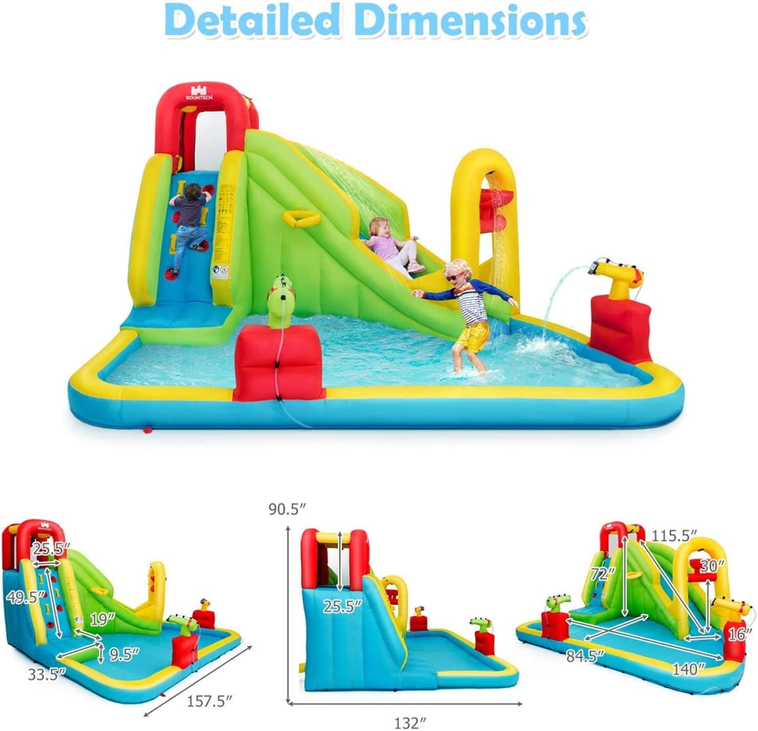 Taman Bermain Air Tiup Mega un - Kids Outdoor Slide ulasan dan harga