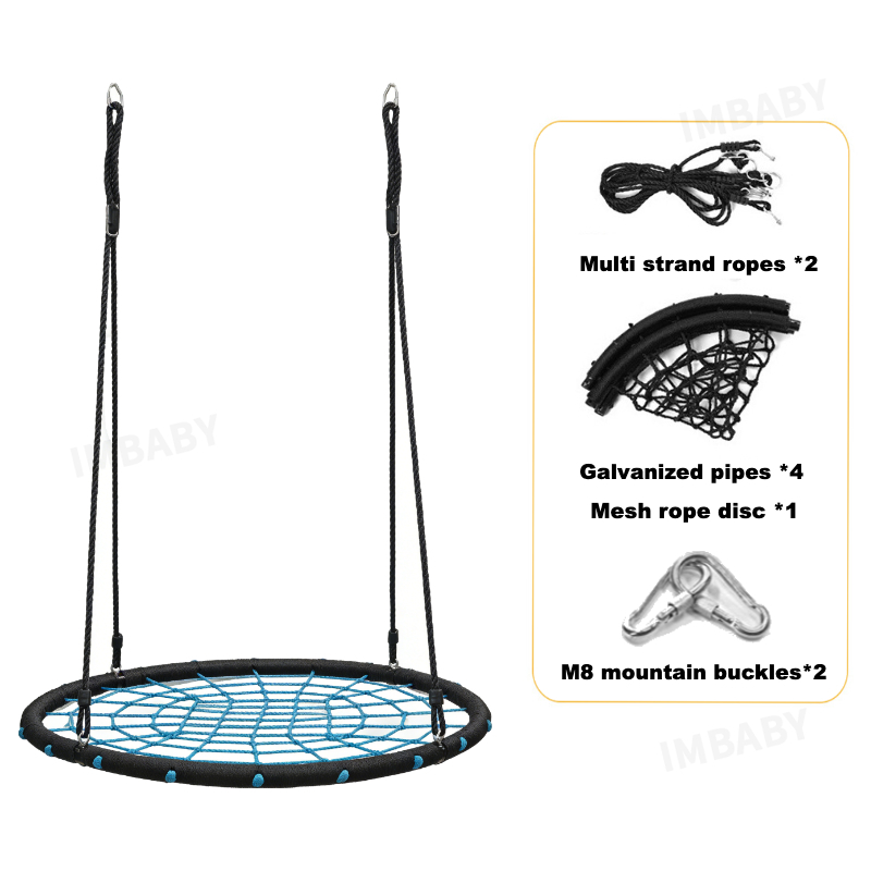 IMBABY Ayunan Jaring Bulat unt - Kids Outdoor Nest Swing ulasan dan harga