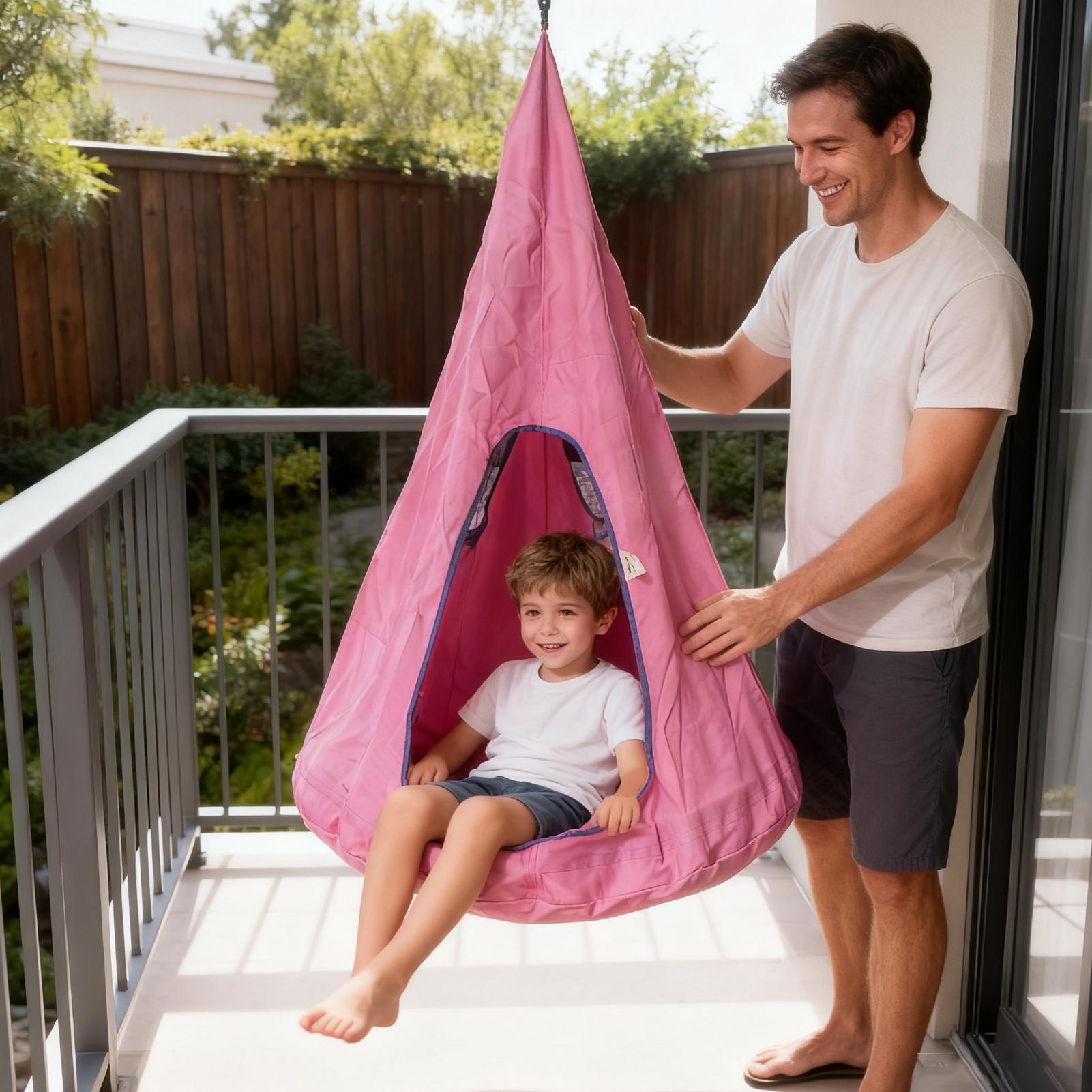 Kursi Ayunan Anak dengan Banta - Kids Outdoor Nest Swing ulasan dan harga