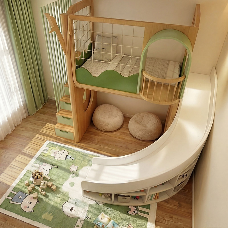 Ruang anak dari kayu solid Rum - Kids Outdoor Treehouse ulasan dan harga