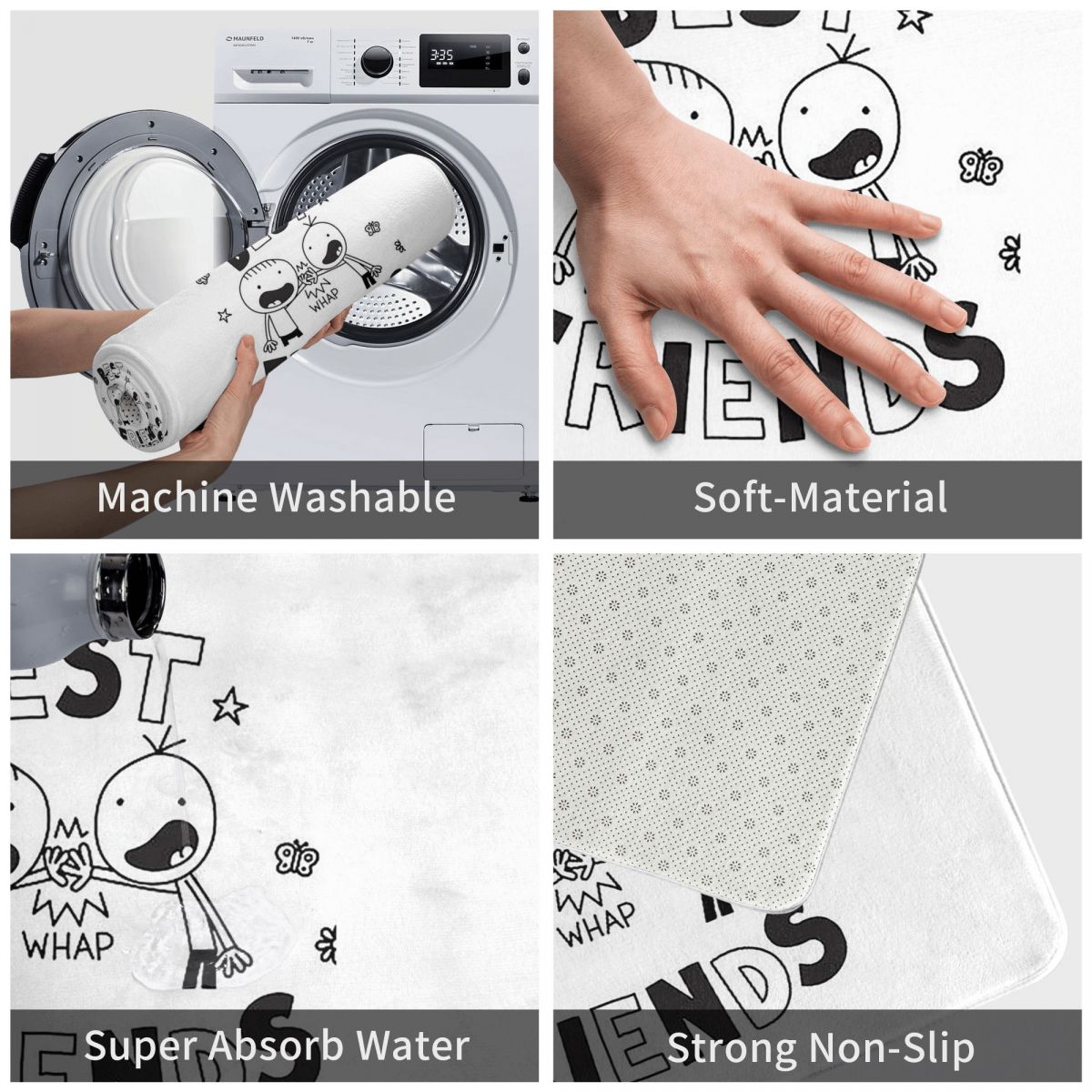 Best Friends Diary Of A Wimpy  - Kids Outdoor Mat Waterproof ulasan dan harga