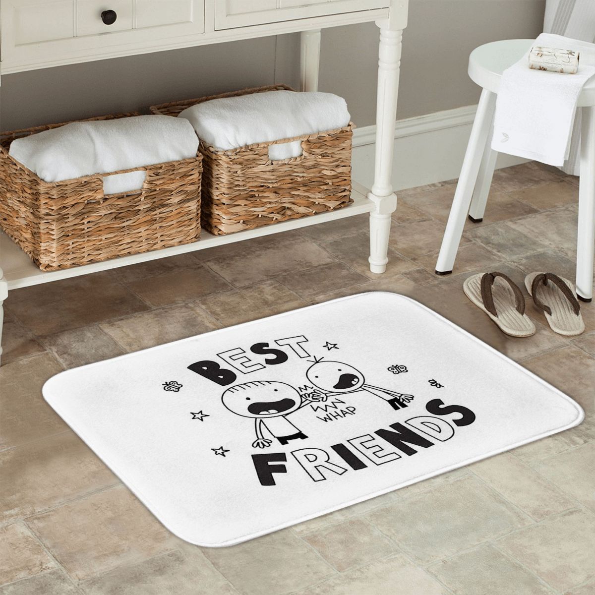 Best Friends Diary Of A Wimpy  - Kids Outdoor Mat Waterproof ulasan dan harga