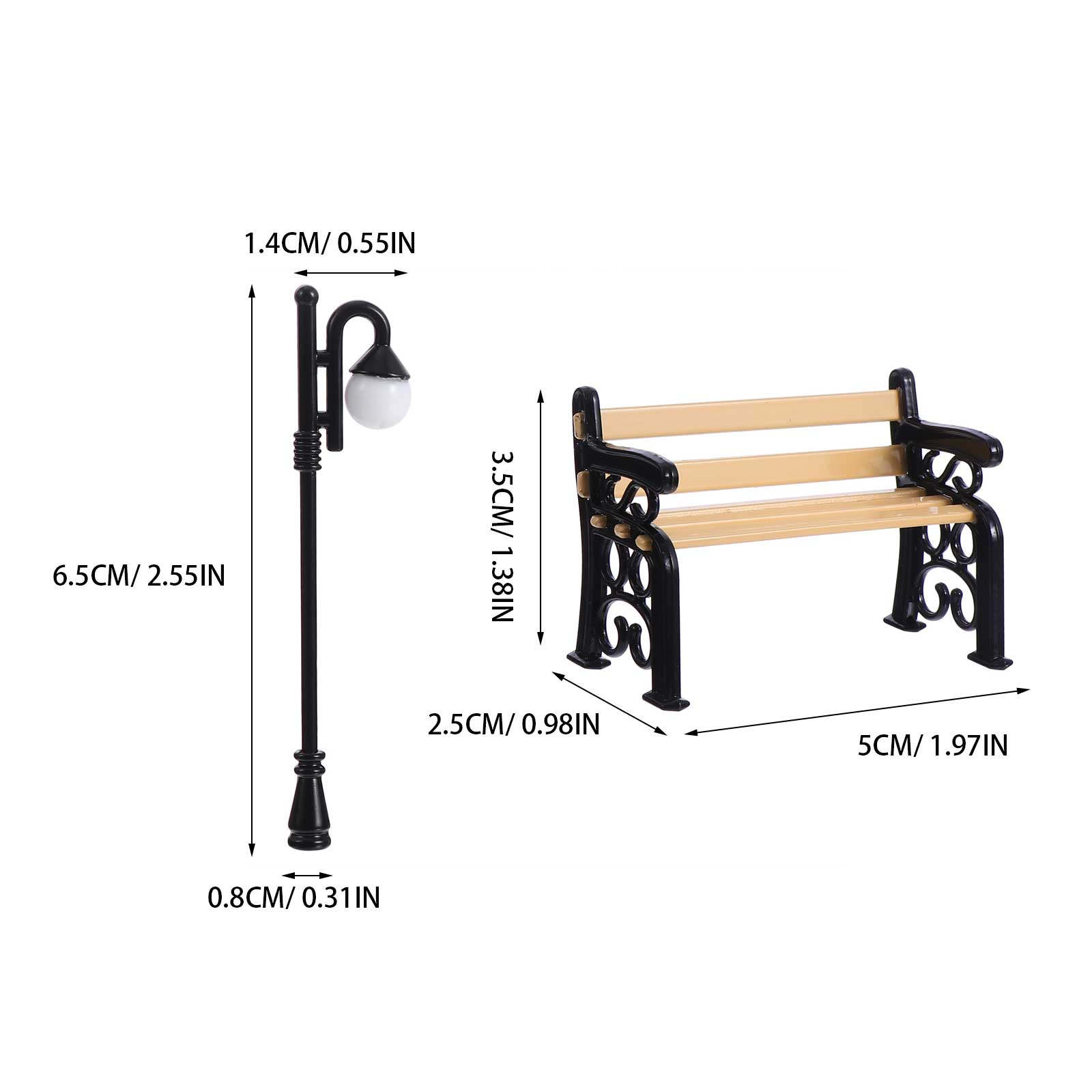 2 Buah Lampu Jalan untuk Rumah - Kids Outdoor Doll House ulasan dan harga