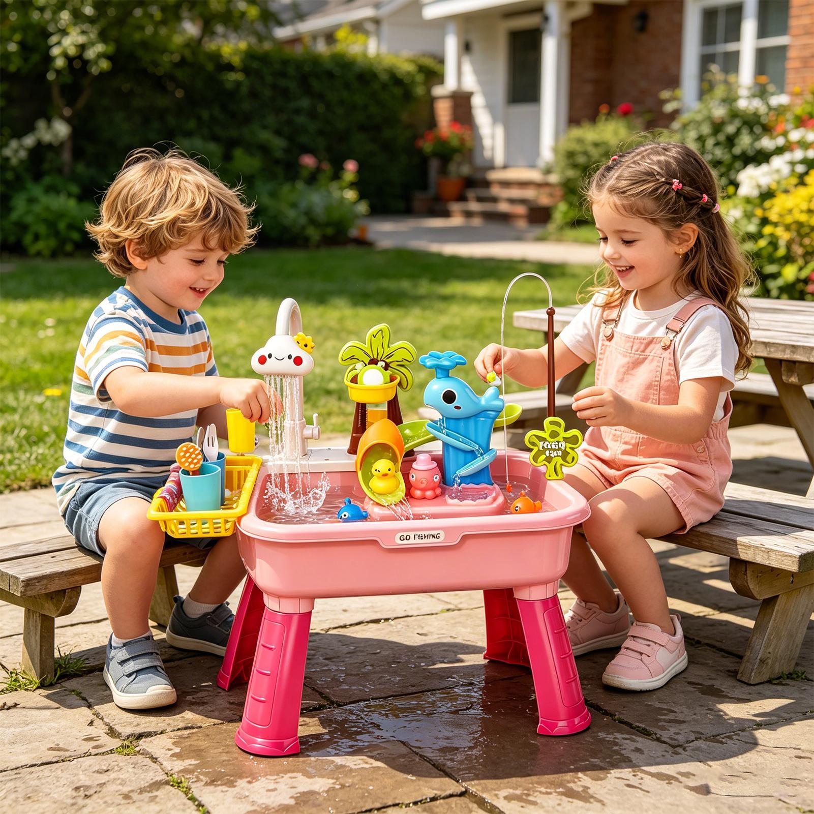 Wastafel Mainan Anak dengan Ai - Kids Outdoor Water Play ulasan dan harga