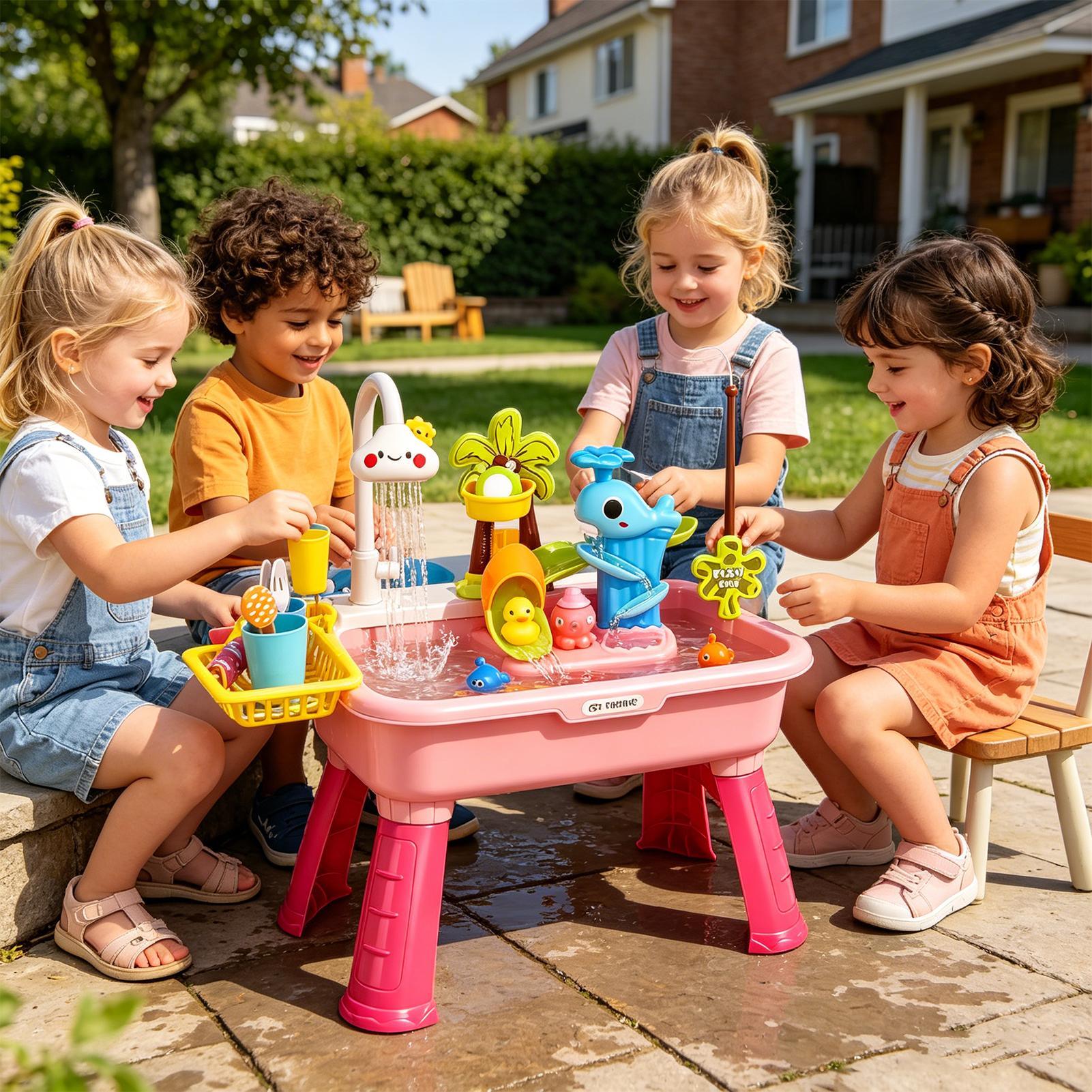Wastafel Mainan Anak dengan Ai - Kids Outdoor Water Play ulasan dan harga