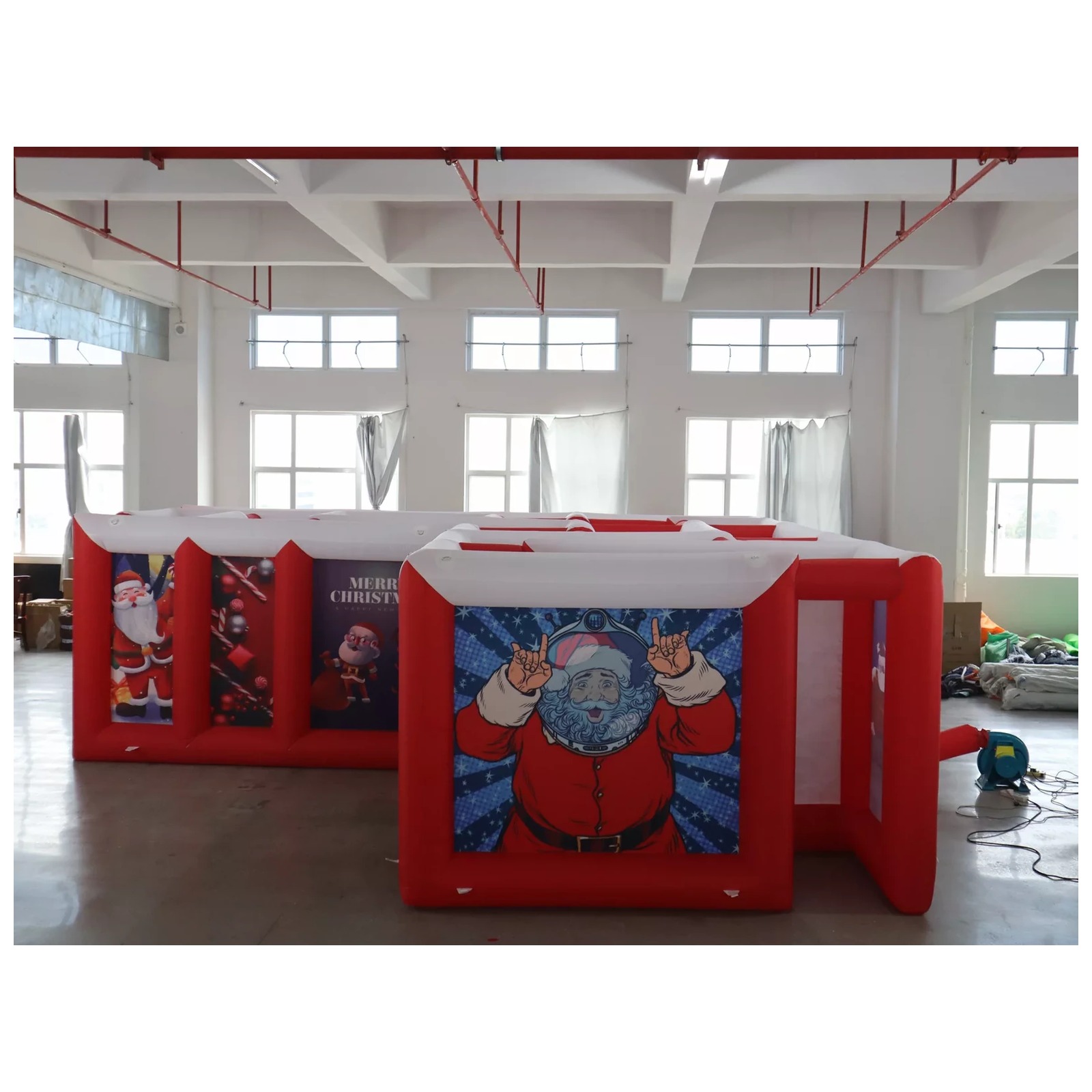 Labirin Tiup Atap Datar Merah  - Kids Outdoor Games For Party ulasan dan harga