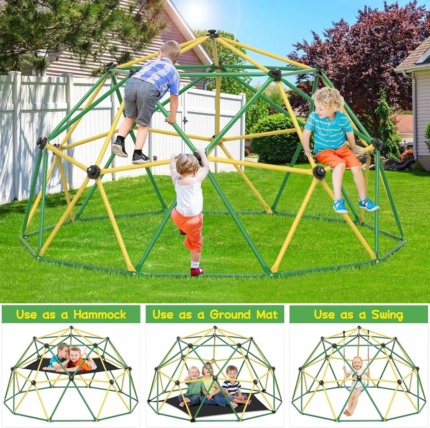 GIKPAL Climbing Dome, Peralata - Kids Outdoor Climbing Dome ulasan dan harga