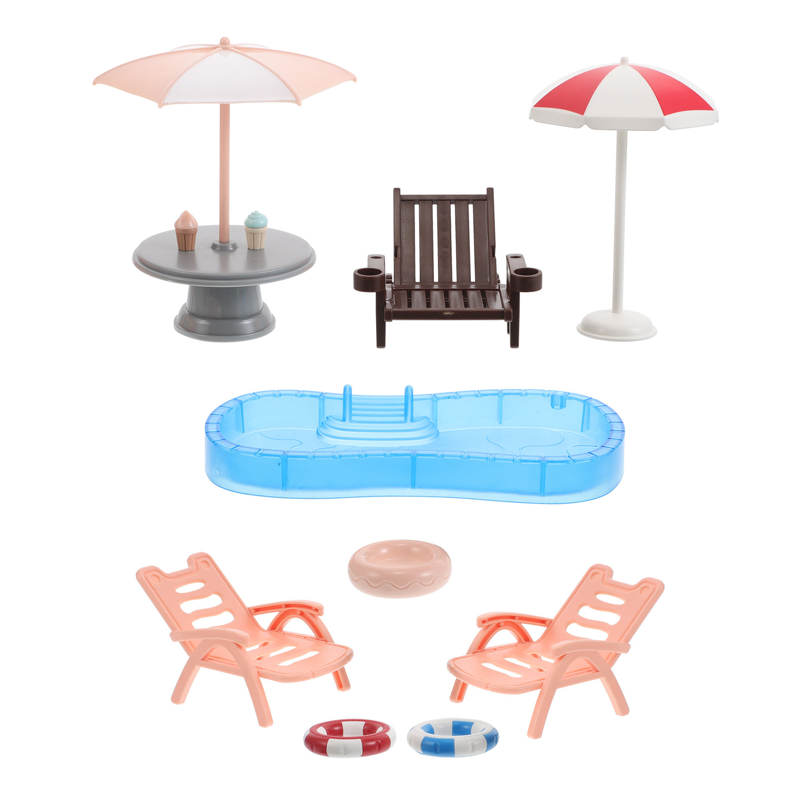 1 Set Rumah Boneka Miniatur, K - Kids Outdoor Doll House ulasan dan harga