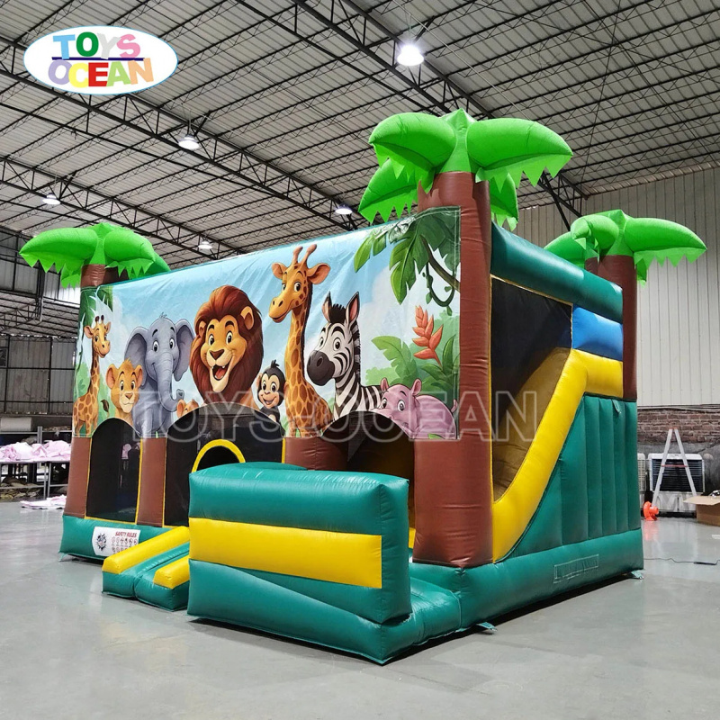 Rumah Loncat Tiup Bertema Huta - Kids Outdoor Slide ulasan dan harga