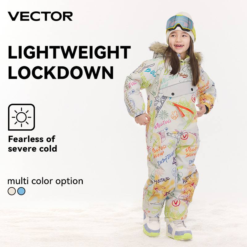 VECTOR Jumpsuit Ski satu poton - Kids Outdoor Jumping ulasan dan harga